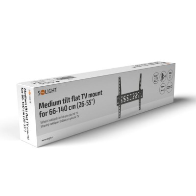 Solight střední naklápěcí držák pro ploché TV, 66cm - 140cm (26'' - 55'') - foto č. 5