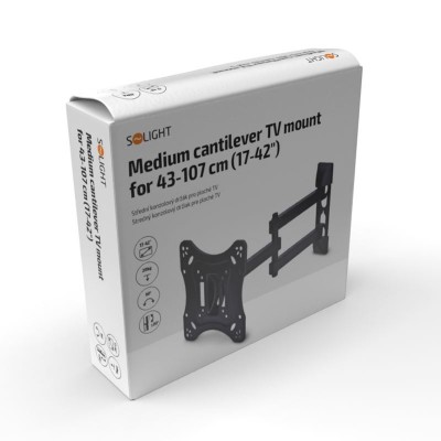Solight střední konzolový držák pro ploché TV, 43cm - 107cm (17'' - 42'') - foto č. 4