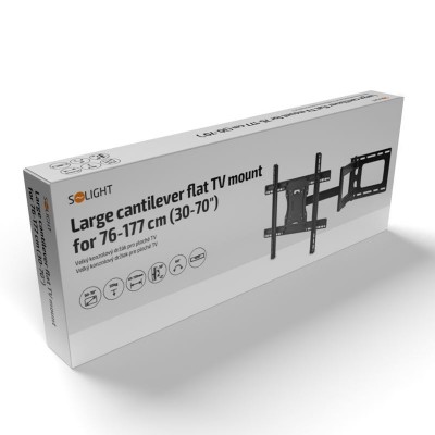 Solight velký konzolový držák pro ploché TV, 76cm - 177cm (30'' - 70'') - foto č. 5