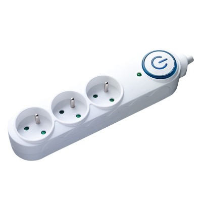 Solight přepěťová ochrana, 3 zásuvky, 1,5m, bílá - foto č. 2
