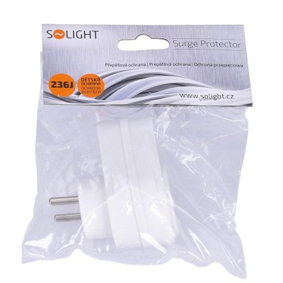 Solight přepěťová ochrana do zásuvky, 236J, 1 zásuvka, kontrolka - foto č. 6