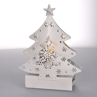 Solight LED kovový vánoční stromek, 2x AA - foto č. 3