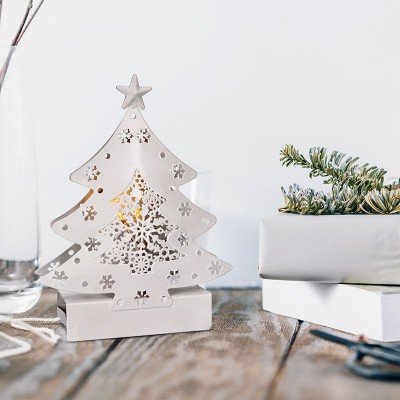 Solight LED kovový vánoční stromek, 2x AA - foto č. 5