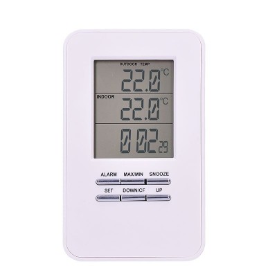 Solight bezdrátový teploměr, teplota, čas, budík, bílý - foto č. 5
