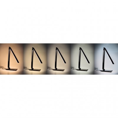 Solight LED stolní lampička stmívatelná, 12W, volba teploty světla, USB, bílý lesk - foto č. 7