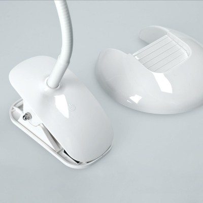 Solight LED stmívatelná lampička 2v1, podstavec i klip, 5W 4000K, 3 barevné kryty - foto č. 9