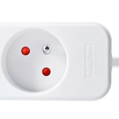 Solight prodlužovací přívod, 4 zásuvky, bílý, 2m - foto č. 2