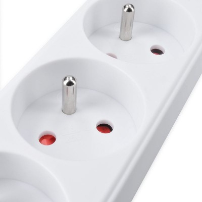 Solight prodlužovací přívod, 3 zásuvky, bílý, 5m - foto č. 4