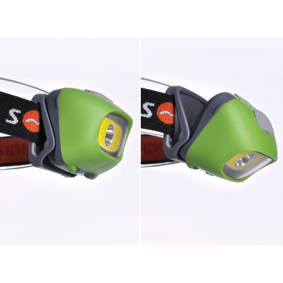 Solight LED čelová svítilna, 3W Cree + 3W COB, 120lm, bílé + červené světlo, 3x AAA - foto č. 3