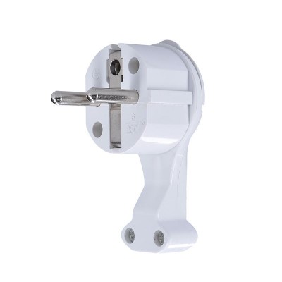 Solight zástrčka úhlová, nízký profil od stěny, IP20, bílá - foto č. 5