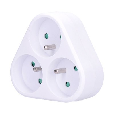 Solight rozbočka, 3x 10A, trojúhelník, bílá - foto č. 3