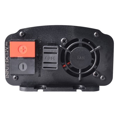 Solight invertor 12V, USB 500mA, kovový, černý, max. zatížení: 300W - foto č. 7