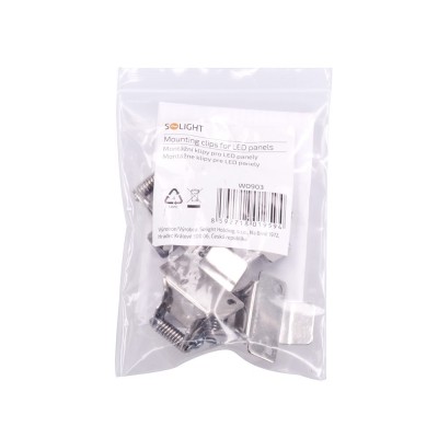 Solight montážní klipy pro instalaci LED panelů do podhledů, 4ks - foto č. 4