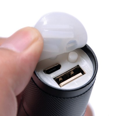 Solight LED nabíjecí svítilna, 300lm, Cree, zoom, power banka, Li-Ion - foto č. 4