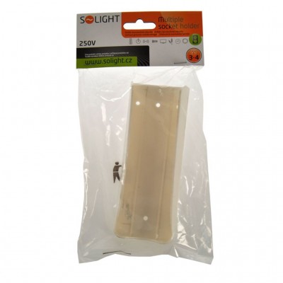 Solight držák vícenásobné zásuvky, 3 - 4 zásuvky - foto č. 3