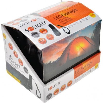 Solight LED kovová svítilna malá,  50lm, 1W LED, černá, 1 x AA - foto č. 3