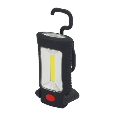Solight LED svítilna pracovní, 120+40lm, 3W COB + 3 SMD LED, hák + magnet, 3 x AAA - foto č. 2