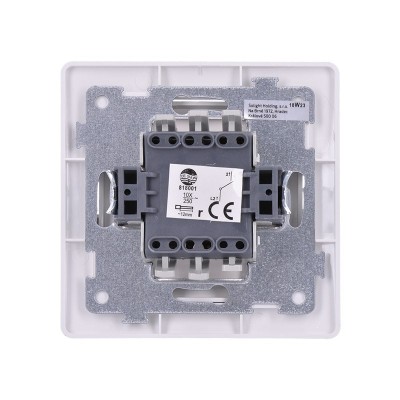 Solight vypínač Slim č. 1 jednopólový, bílý - foto č. 2