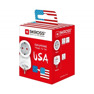 SKROSS cestovní adaptér do Spojených států, typ B - foto č. 8