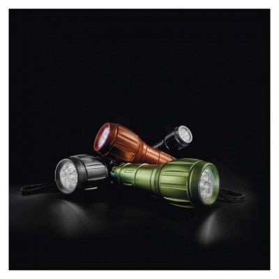 LED ruční kovová svítilna P3882, 50 lm, 3× AAA, 12 ks, display box (12 ks) - foto č. 3