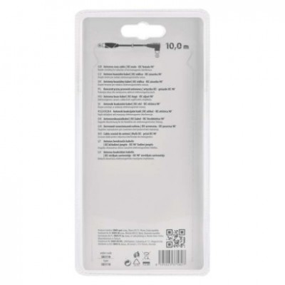 Anténní koaxiální kabel stíněný 10m - úhlová vidlice (1 ks) - foto č. 2