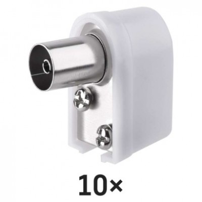 Konektor IEC zásuvka zacvakávací úhlový (10 ks) - foto č. 7