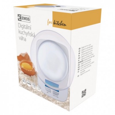 Digitální kuchyňská váha EV016, bílá (1 ks) - foto č. 5