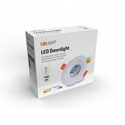 Solight LED podhledové světlo bodové, 9W, 720lm, 3000K, kulaté, bílé - foto č. 4