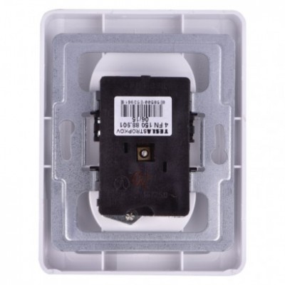 Zásuvka dvojitá PRAKTIK 4FN15088.901, bílá (1 ks) - foto č. 3