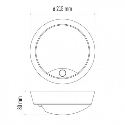 LED přisazené svítidlo ZURI s pohyb. čidl., kruhové č/b 14W t.b. (1 ks) - foto č. 22