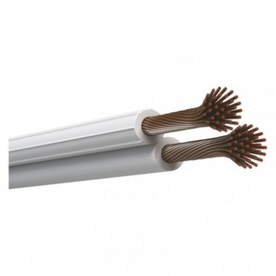 Dvojlinka nestíněná 2x0,75mm bílá, 100m (100 m) - foto č. 3