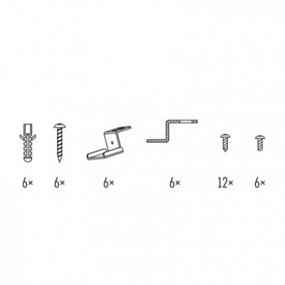 6 háčků pro LED panel 120×30cm (1 ks) - foto č. 2