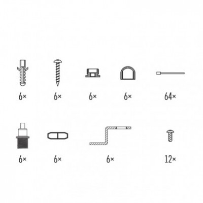 6 lanek pro LED panel 120×30cm (1 ks) - foto č. 2