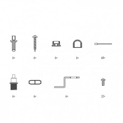 6 lanek pro LED panel 120×30cm (1 ks) - foto č. 3