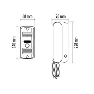 Sada domovního audiotelefonu H1085, 1 účastník  (1 ks) - foto č. 22