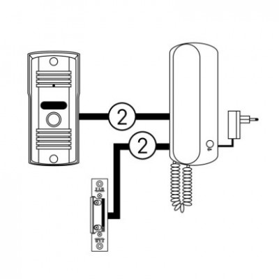Sada domovního audiotelefonu H1085, 1 účastník  (1 ks) - foto č. 23