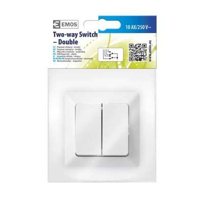 Přepínač dvojitý střídavý č. 6+6 (1 ks) - foto č. 14