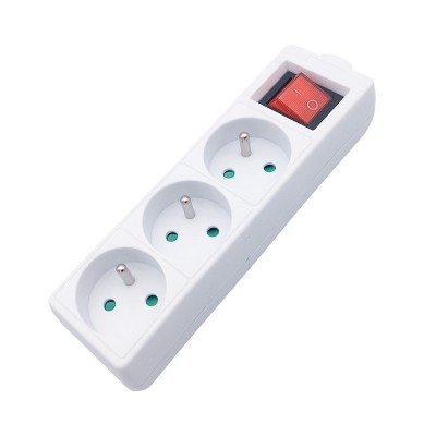 Solight vícenásobná zásuvka, 3 zásuvky, vypínač - foto č. 3