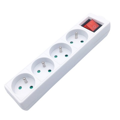 Solight vícenásobná zásuvka, 4 zásuvky, vypínač - foto č. 3