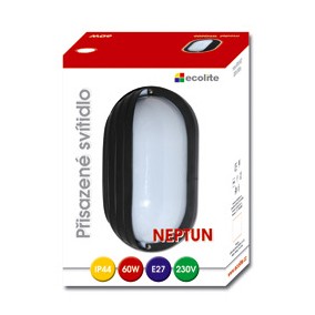 Technické svítidlo ovál s krytem  bíle - foto č. 2