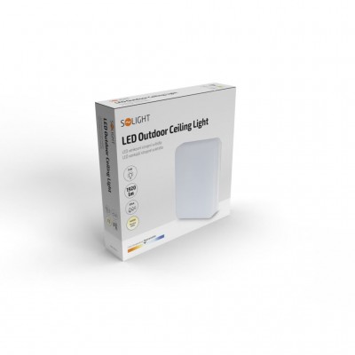 Solight LED venkovní osvětlení, přisazené, čtvercové, IP54, 24W, 1920lm, 4000K, 28cm - foto č. 9