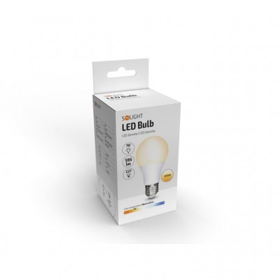 Solight LED žárovka, klasický tvar, 7W, E27, 3000K, 270°, 595lm - foto č. 2