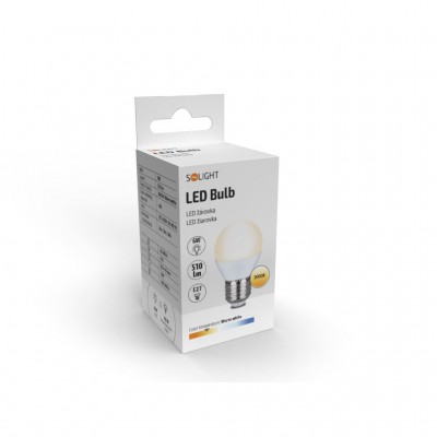 Solight LED žárovka, miniglobe, 6W, E27, 3000K, 510lm - foto č. 2