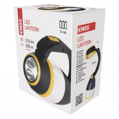 LED multifunkční kempingová svítilna P4008, 215 lm, 3× AA (1 ks) - foto č. 4
