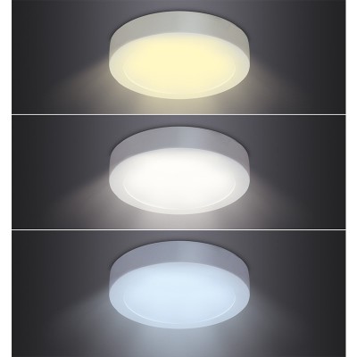 Solight LED mini panel CCT, přisazený, 12W, 900lm, 3000K, 4000K, 6000K, kulatý - foto č. 3