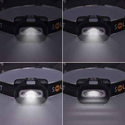 Solight LED čelová svítilna, 3W + červené světlo, 3x AAA - foto č. 4