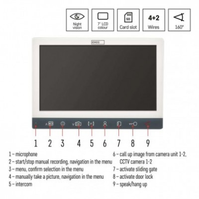 Sada videotelefonu EMOS EM-10AHD (1 ks) - foto č. 39