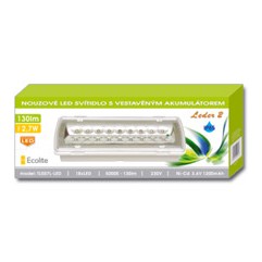 Nouzové SMD sv.,Ni-Cd,1-3 hod,130lm,5000K,IP65 - foto č. 2