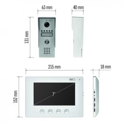 Sada videotelefonu EMOS EM-03M 2WIRE (1 ks) - foto č. 52