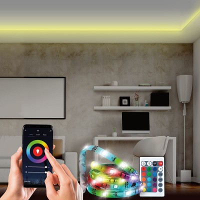 Solight wifi Smart LED světelný pás, RGB, 5m, sada s adaptérem a dálkovým ovladačem - foto č. 2